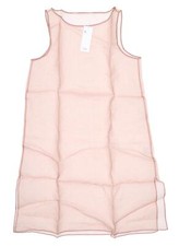 Eileen Fisher 290720 Women's Tiered Silk Dress, Size X-Small - Beige
