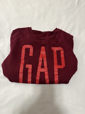 Gap Womens Logo Crewneck Sweatshirt Long Sleeve, Size XS
