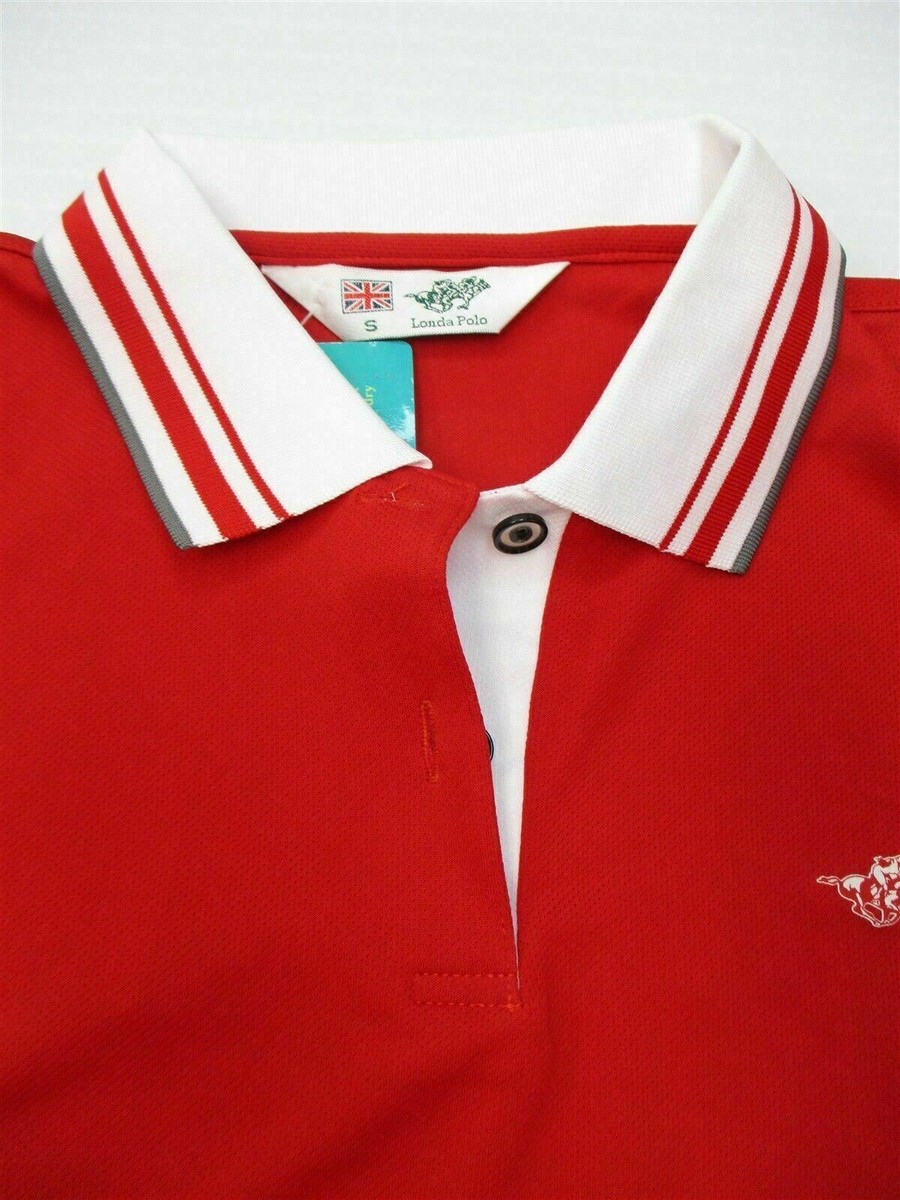 RRD 売れ筋商品|||アールアールディ Tシャツ トップス レディース Polo shirts White new LONDA POLO Women's Size S Breathable Mesh Fitted Red