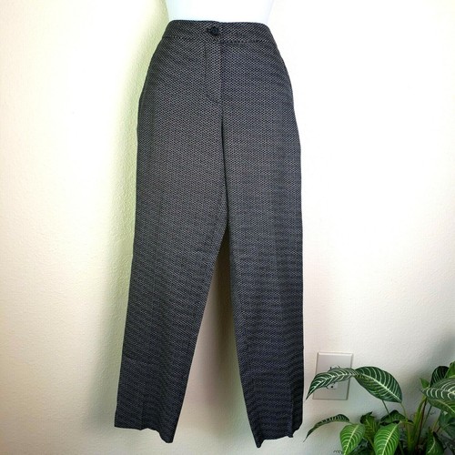 ETRO Mujer 40 US 4 Pantalones Italia Jacquard Diseñador De Moda Excelente  usado estado carrera Blanco y Negro | eBay