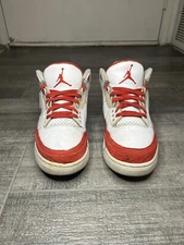 Nike Air Jordan 3 Retro Tinker Air Max 1 2019 Shoes Mens Sz 10.5 Red White Flaws