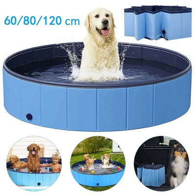 M L XL Große Hundepool Faltbar Swimmingpool Schwimmbecken Planschbecken Hundebad