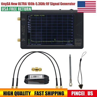 New ULTRA 100k-5.3GHz RF Signal Generator Handheld Tiny Spectrum Analyzer US/
