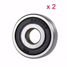 2x 6200RS 30mm x 10mm x 9mm Roller-Skating Wheels Deep Groove Ball Bearing