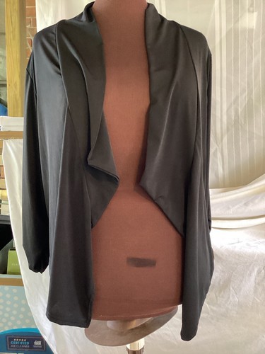 Dress Mode Strickjacke vorne offen groß schwarz 95 % Polyester 5 % Elasthan - Bild 2 von 4