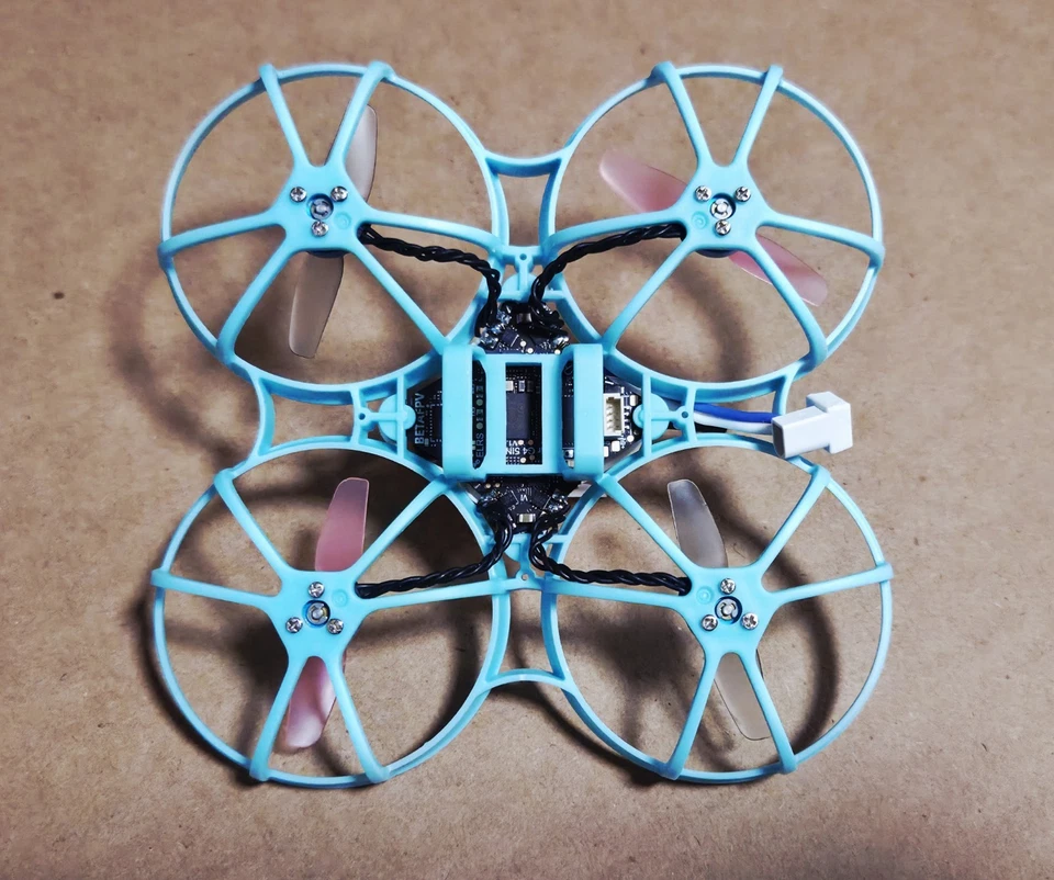 🏁New! Custom Built 75mm 1s Analog FPV Whoop Quadcopter w/ 4x BetaFPV 1s 450mah - Image 4 of 4