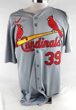 2024 St. Louis Cardinals Miles Mikolas #39 Game Issued P Used Grey Jersey 24 P
