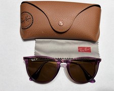 Ray-Ban RB4171 Erika Sunglasses Purple Frame Gold Temples 54-18-145 2N