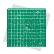 Rotating Cutting Mat Self Healing 360 Degree Anti Slip Base Quilting Green 12x12