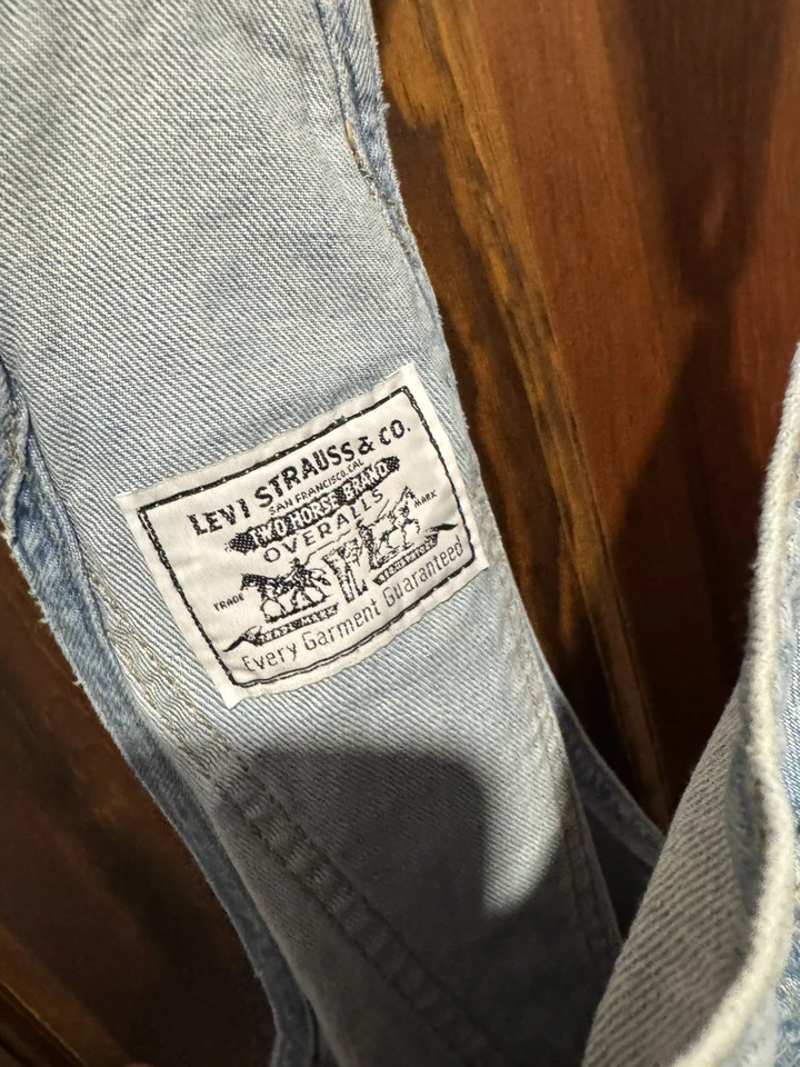 Mono corto vaquero de punto de cadena vintage de Levi’s para mujer azul XL Foto 4 de 4