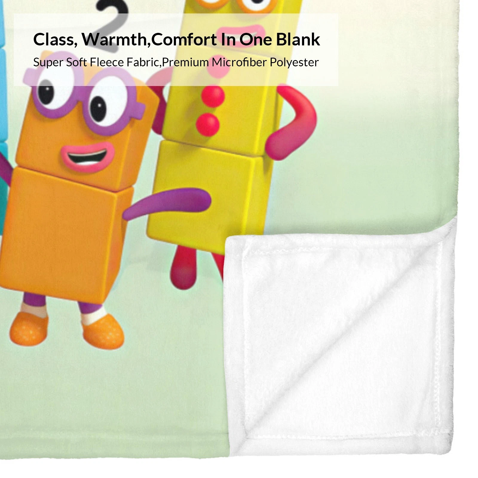 Numberblocks Blanket Soft Bed Sofa Throw Cozy Lightweight Birthday Gift