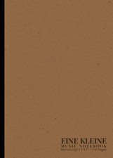 Eine Kleine Music Notebook - Manuscript: Craft  5" x 7" Music Manuscript Rule