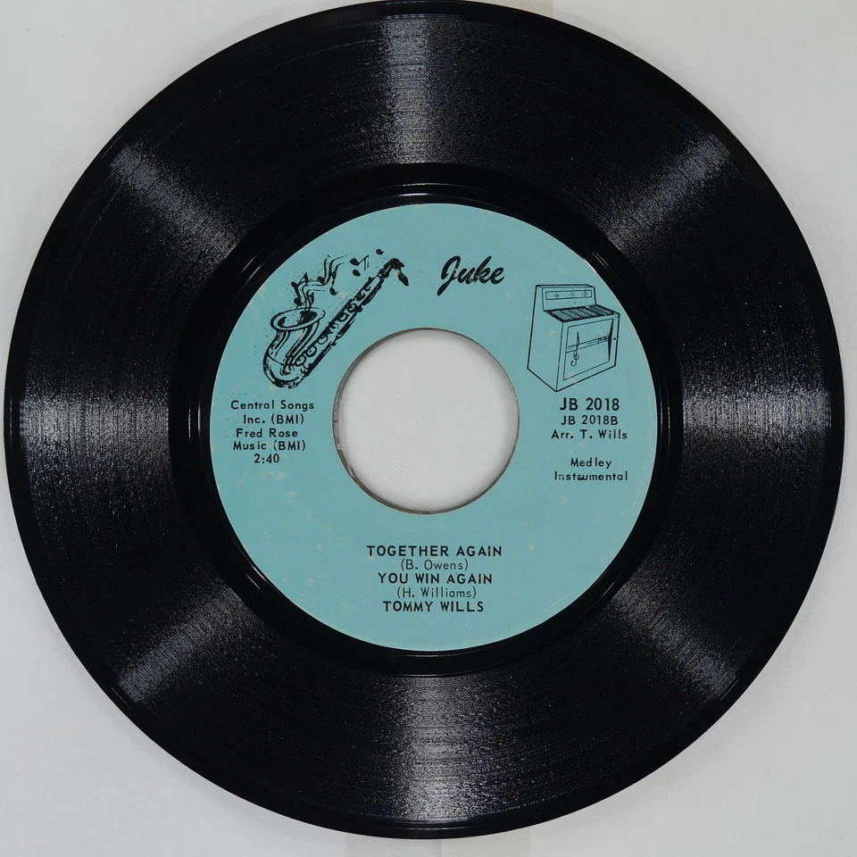Tommy Wills (Man a Horn) Sweet Soul JUKE JB 2018 очень хорошее состояние - 45 об/мин гладкий джаз 7 дюймов - Изображение 4 из 4