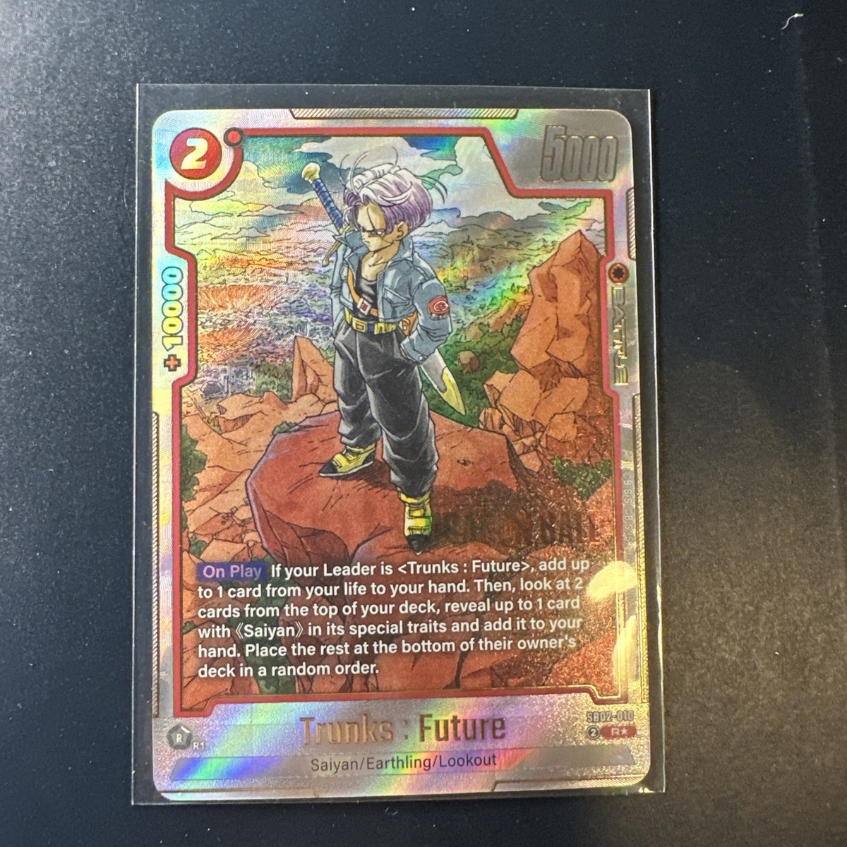Trunks : Future R* (Alt Art) SB02-010 DB: Fusion World Manga