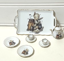 Hummel Reutter Porcelain Mini Miniature Doll House Tea Set Honey Lovers