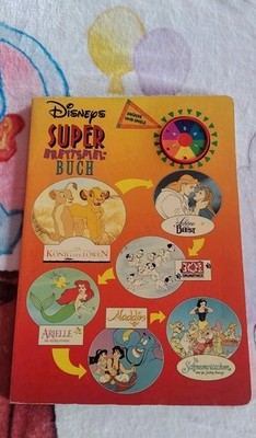 Disneys Super Brettspielbuch Spielbuch Spiel-Brett-Buch Disney RAR Vintage
