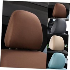 4PCS Universal Car Headrest Covers,Soft Car Head Rest Cover 4 PCS Brown
