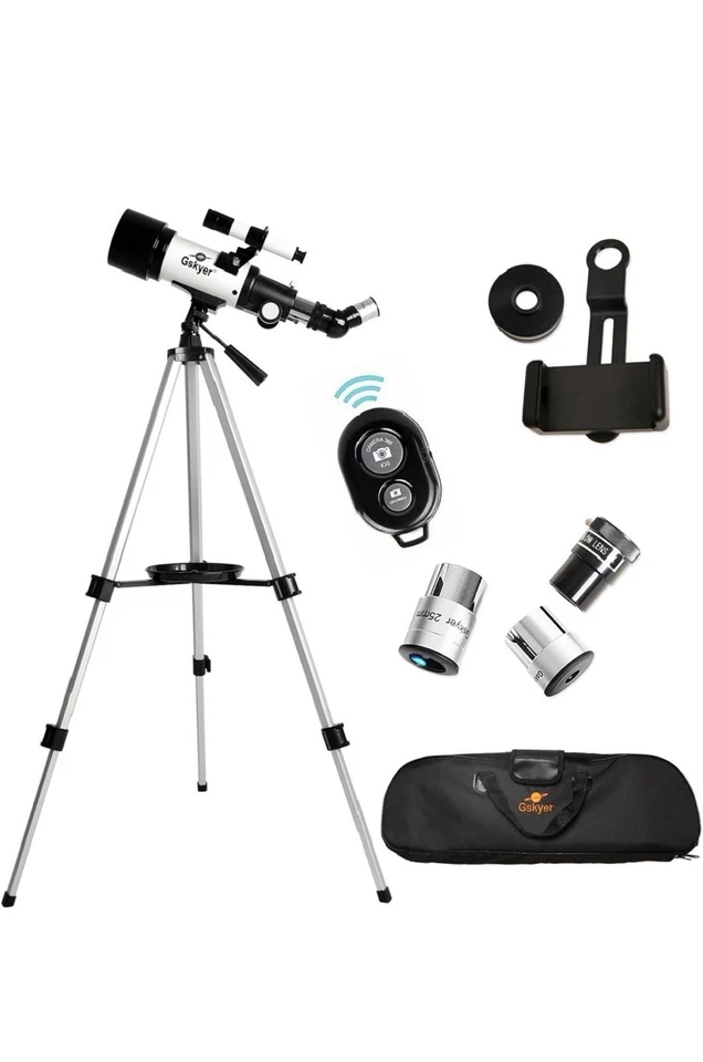 Gskyer AZ70400 400mm Astronomical Refracting Telescope 70mm Aperture AZ Mount - Image 2 of 4