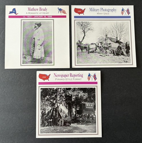 Media, Photography, Newspapers Civil War Atlas Edition Collector Cards - Picture 3 of 4