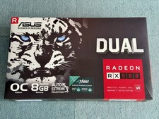 ASUS Radeon RX580 OC Edition 8GB GPU Overclocked Dust-Resistant Fan Used