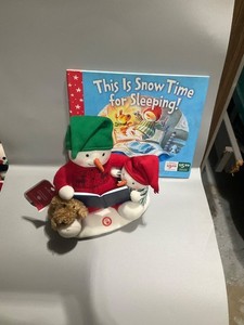 2019 Hallmark Jingle Pals "Story Time Snowman"  techno plush. W tags and book.