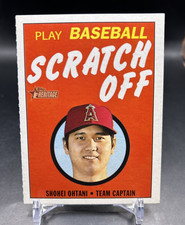 2020 Topps Heritage SHOHEI OHTANI Baseball Scratch Off Card - Angels