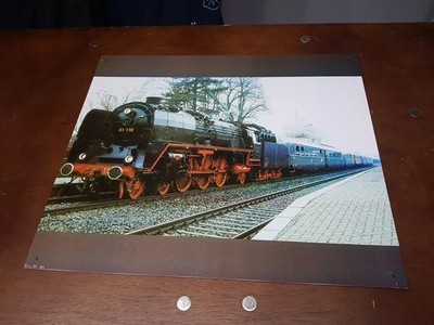 Blechschild Eisenbahn 01118 Modell Deko Lokomotive Nostalgie Wand Schild 39x33