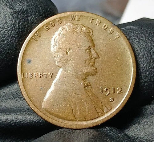 1912-D Lincoln Wheat Cent In VF/Details Cleaned Condition Better Date