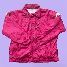 Vintage 90s Hot Pink Venezia Windbreaker Jacket Women s