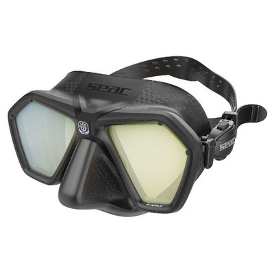 Seac Sub Eagle Apnoemaske Nero Giallo - Low Volume Freitauchmaske - NEU & OVP