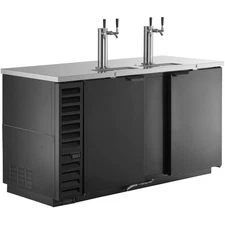 Beverage-Air DD68HC-1-B-016 (2) Double Tap Kegerator Beer Dispenser - Black, (3)