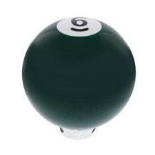 Universal Car Semi Pickup Truck 2 14 Green 6 Pool Ball Gearshift Knob .5 Dia