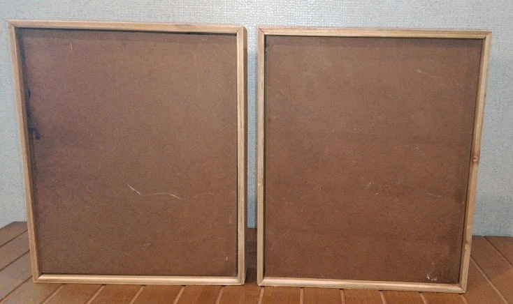 2-Wood Box Plank Clip Photo Frame Menu Display Holder Rustic Farmhouse Freestand - Image 4 of 4