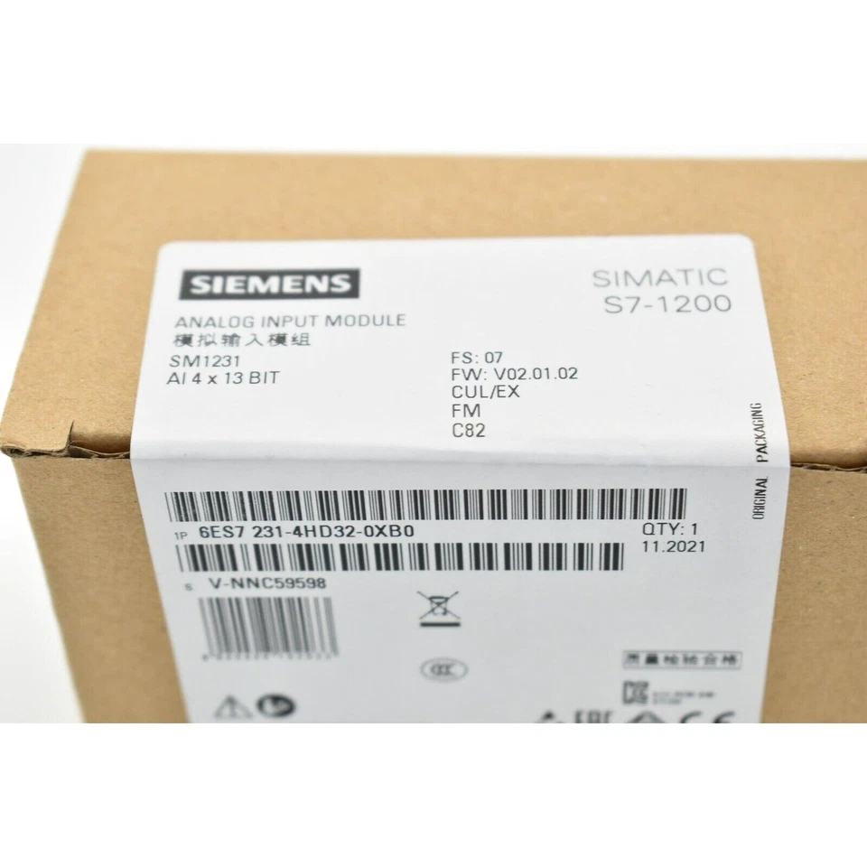 Nuevo Siemens 6ES7 231-4HD32-0XB0 6ES7231-4HD32-0XB0 S7-1200 Entrada Analógica SM 1231 Foto 3 de 3
