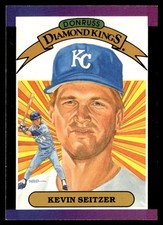 1989 Donruss Diamond Kings Kevin Seitzer Kansas City Royals #10