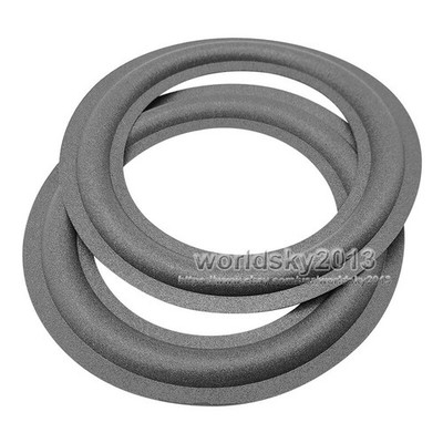2x 6.5'' Inch Speaker Foam Edge Folded Ring Bass Surround Circle Replacement Part