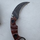 D2 Steel Blade Fixed Blade Knife Full Tang Karambit Tactical EDC Knife + Sheath — photo 8