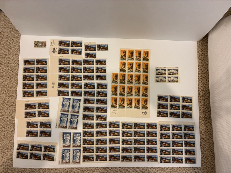 Lot of 138 Mint USA Stamps National Parks Theme Collection