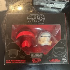 Star Wars Titanium Black Series Elite Praetorian Guard Flametrooper Helmets New