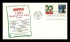 US COVER CHRISTMAS TREE AND WHITE HOUSE FDC COMBO KHOL KRAFT CACHET
