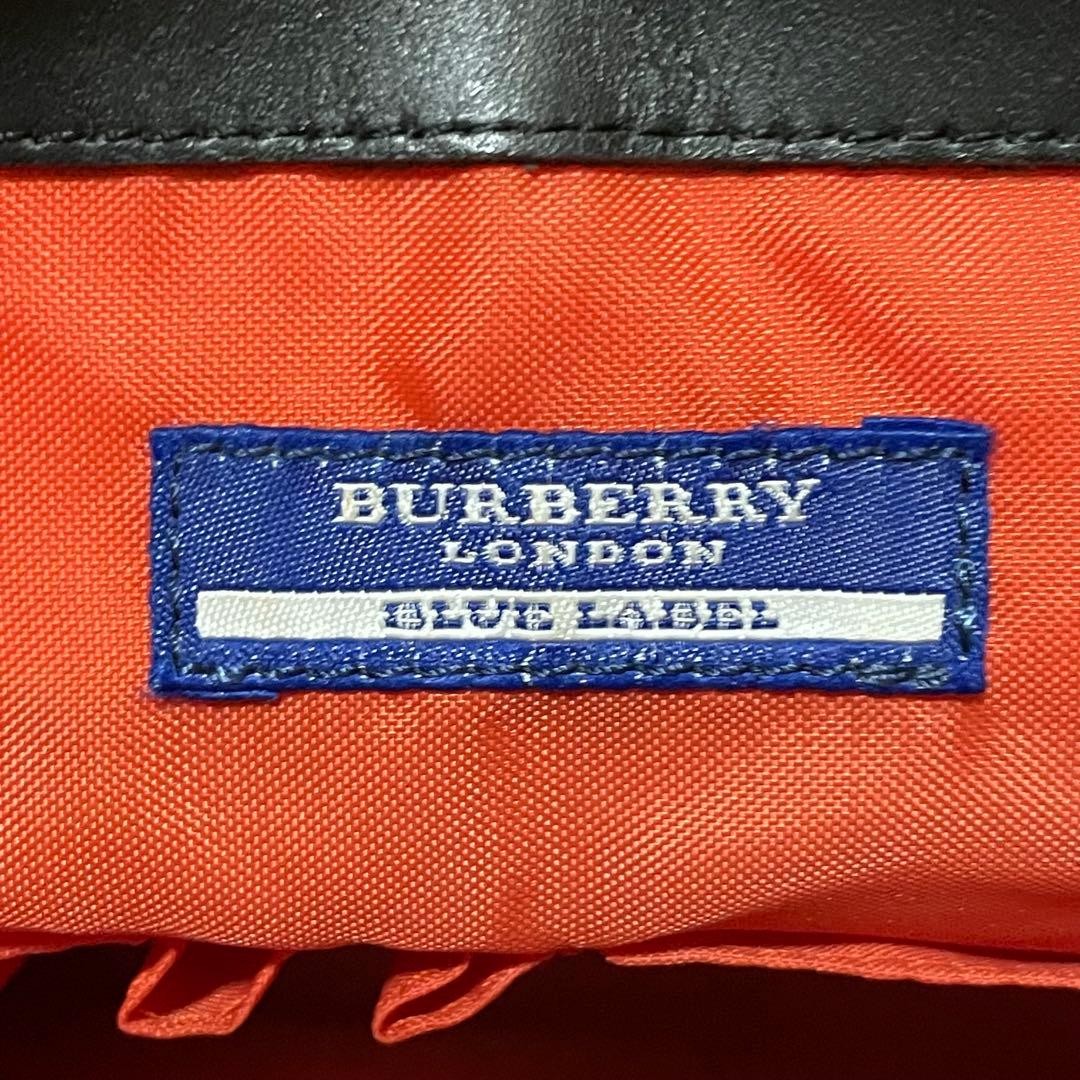 Burberry Blue Label One Shoulder Bag Red Border Canvas Leather Hobo Bag New thumbnail 12