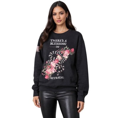 Served Fresh ''There's a Blessing in Betrayal'' Graphic Sweatshirt   Size L