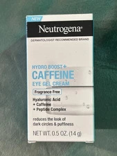 Neutrogena Hydro Boost+ Caffeine EYE Gel Cream For Dark Circles & Puffiness .5oz
