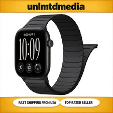 Magnetic Silicone Sport Band for Apple Watch 38mm 40mm 41mm 42mm 44mm 45mm 46mm