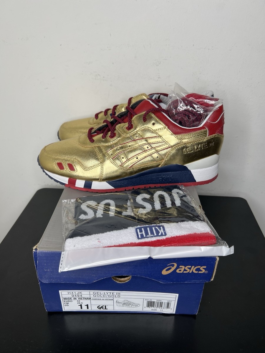 Ronnie Fieg × Asics Gel-Lyte Gold Asics Ronnie Fieg KITH Gel-Lyte III Olympic Gold USA Size 11 GL3