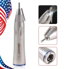 Dental 1:1 Optic Fiber Straight Nose Cone Low Speed Handpiece Inner &External ST