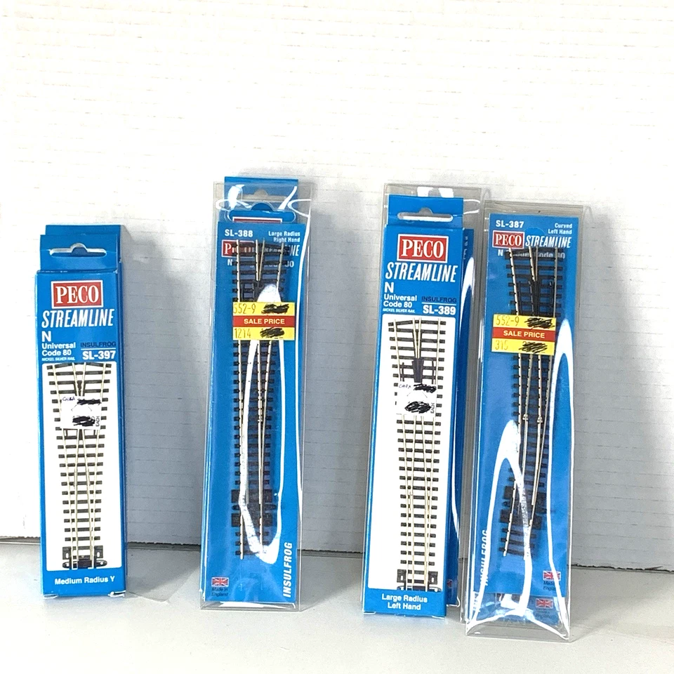Peco Streamline Lot of 11 Pieces N-Scale Code 80 Nickel Silver Track NIP - Image 4 of 4