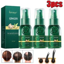 3x Hair Growth Serum Spray Dense Fast Regrowth Ginger Oil Anti Loss Treatment