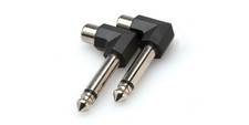 Hosa GPR-123 Ra Adaptor RCA to 1/4"" TS 2pc