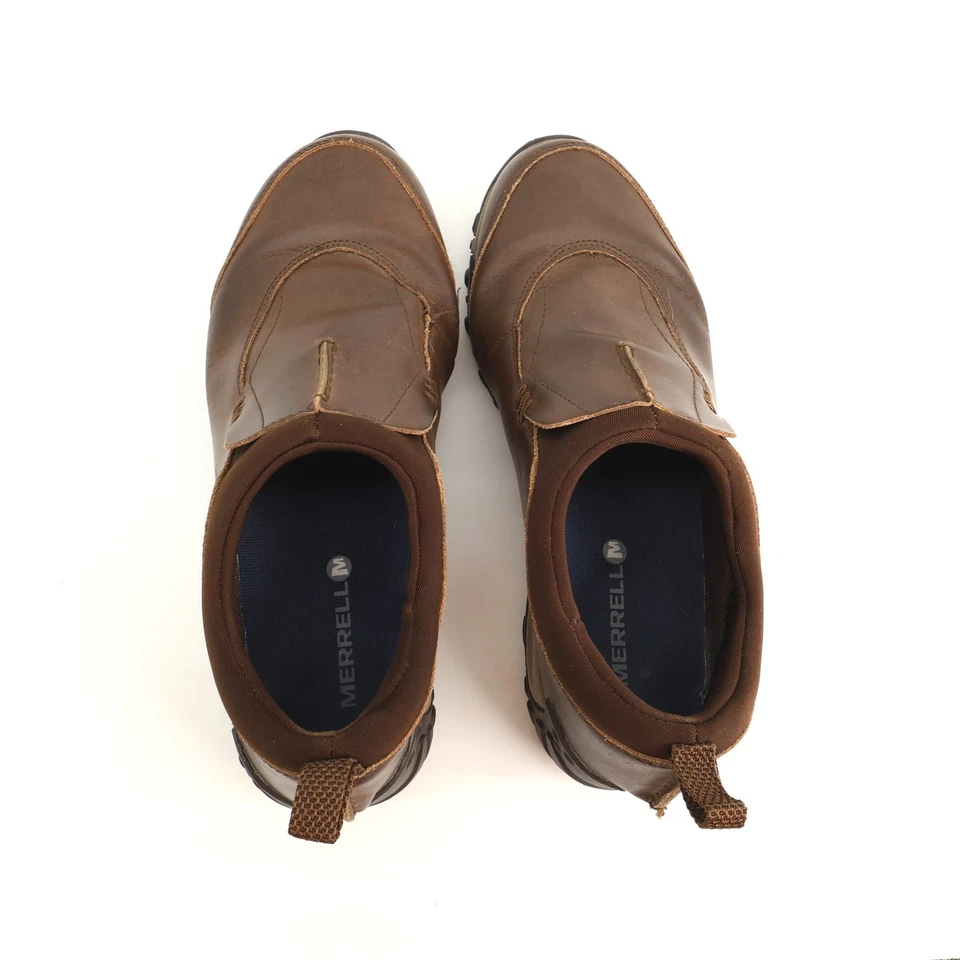 Мокасины Merrell Dark Earth мужские коричневые кожаные без шнуровки комфортные туфли размер 11 - Изображение 4 из 4